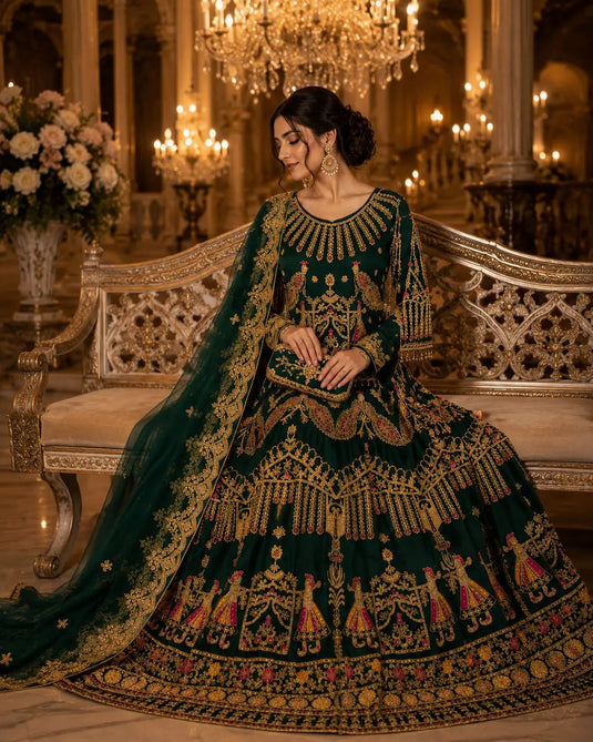 NF 04 B GRN TANVEER COLLECTION