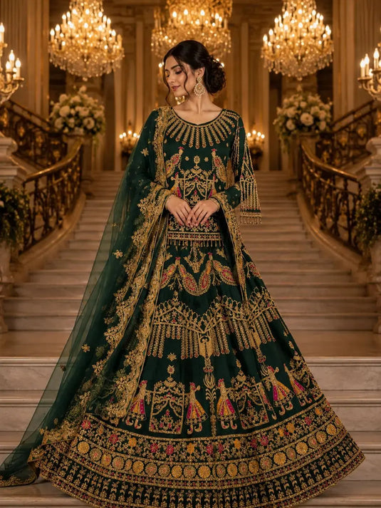 NF 04 B GRN TANVEER COLLECTION